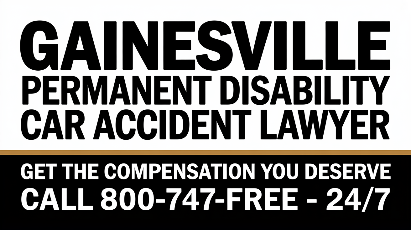 Abogado de lesiones por accidente de automóvil con discapacidad permanente en Gainesville