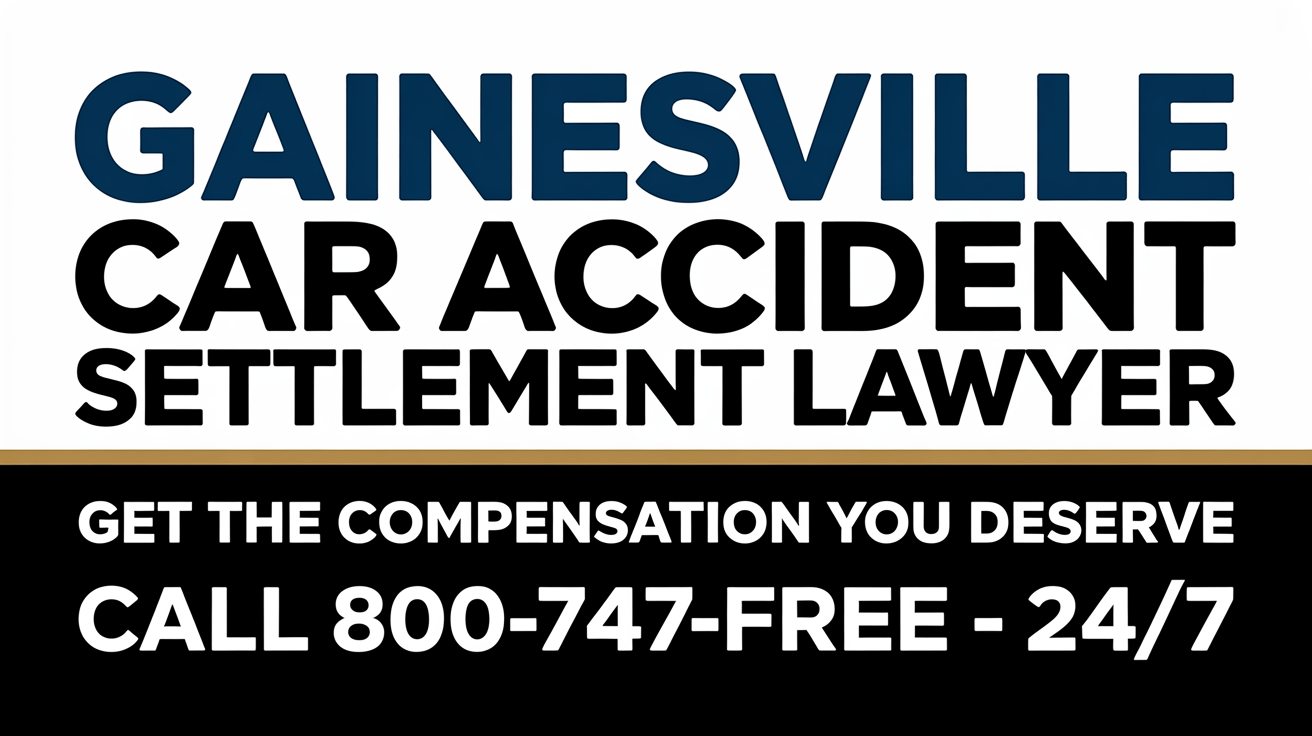 Gainesville Car Accident Settlement Injury Lawyer
