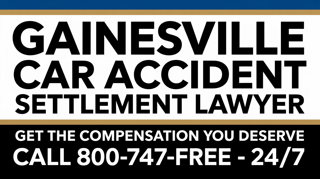 Gainesville Car Accident Settlement Injury Lawyer