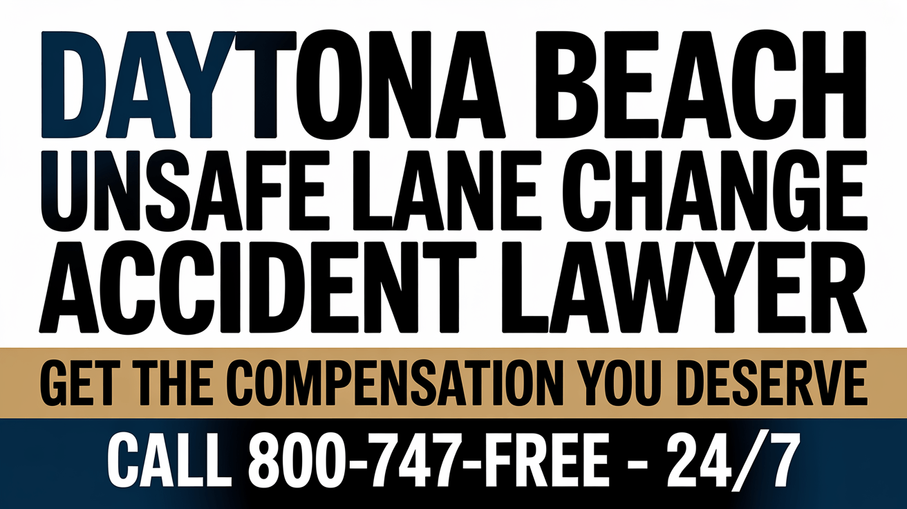 Daytona Beach Unsafe Lane Change Accident Lawyer