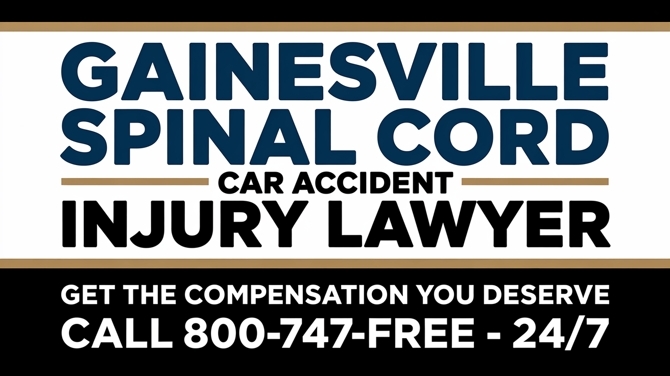 Abogado de Lesiones por Accidente Automovilístico de Médula Espinal en Gainesville