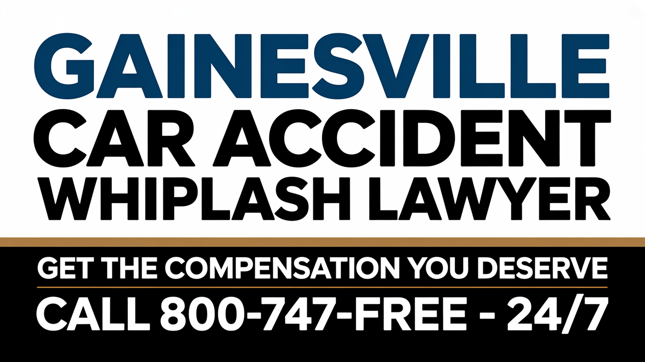 Abogado de lesiones por latigazo cervical en accidente de coche en Gainesville