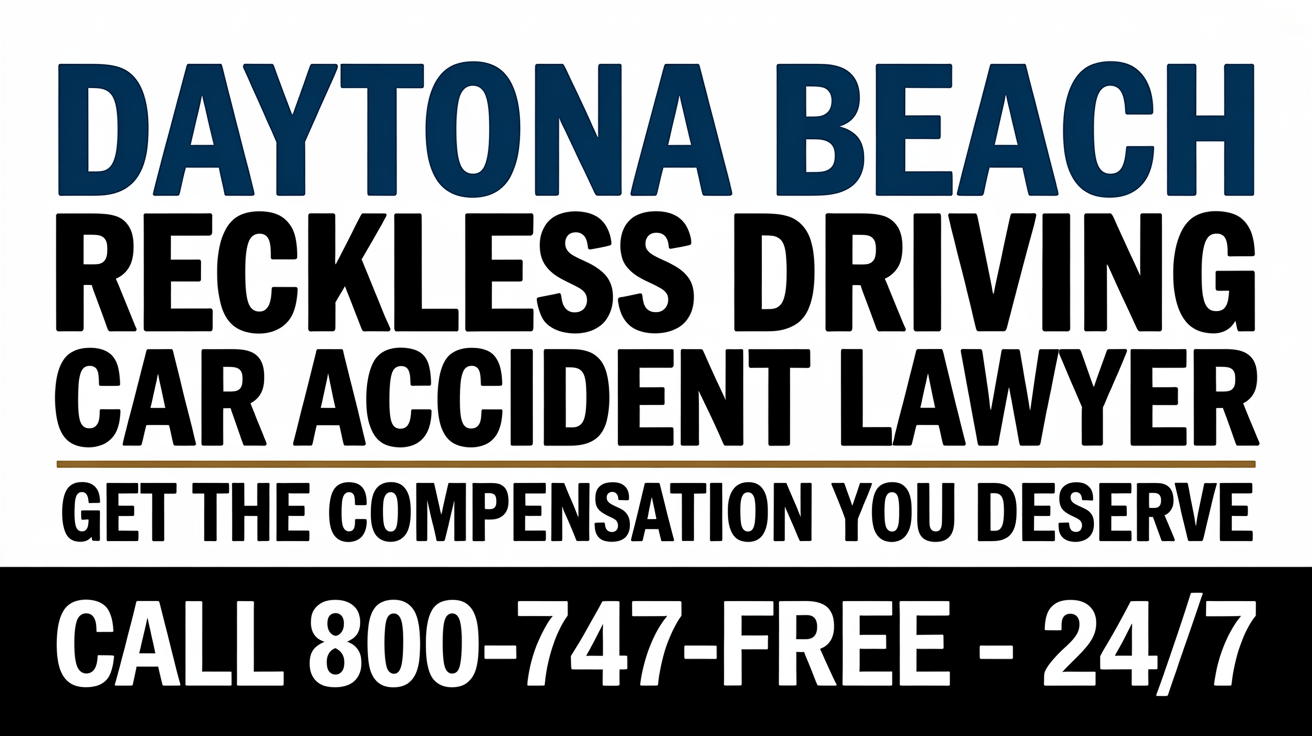 Abogado de Accidentes de Automóvil por Conducción Imprudente en Daytona Beach