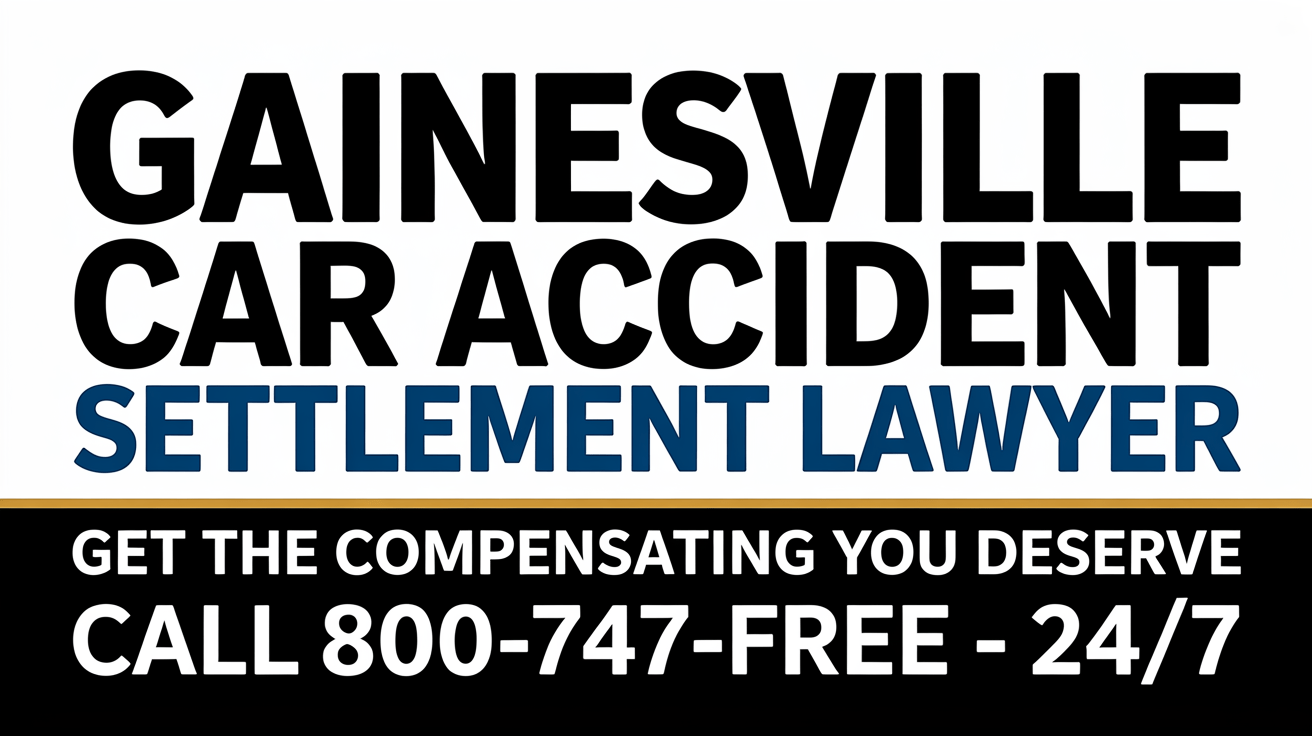 Gainesville Car Accident Settlement Injury Lawyer