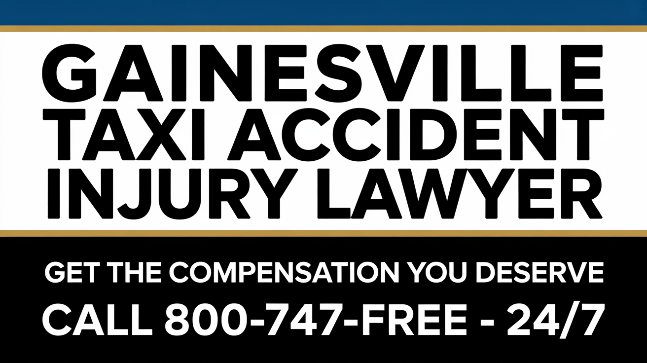 Abogado de Lesiones por Accidentes de Taxi en Gainesville