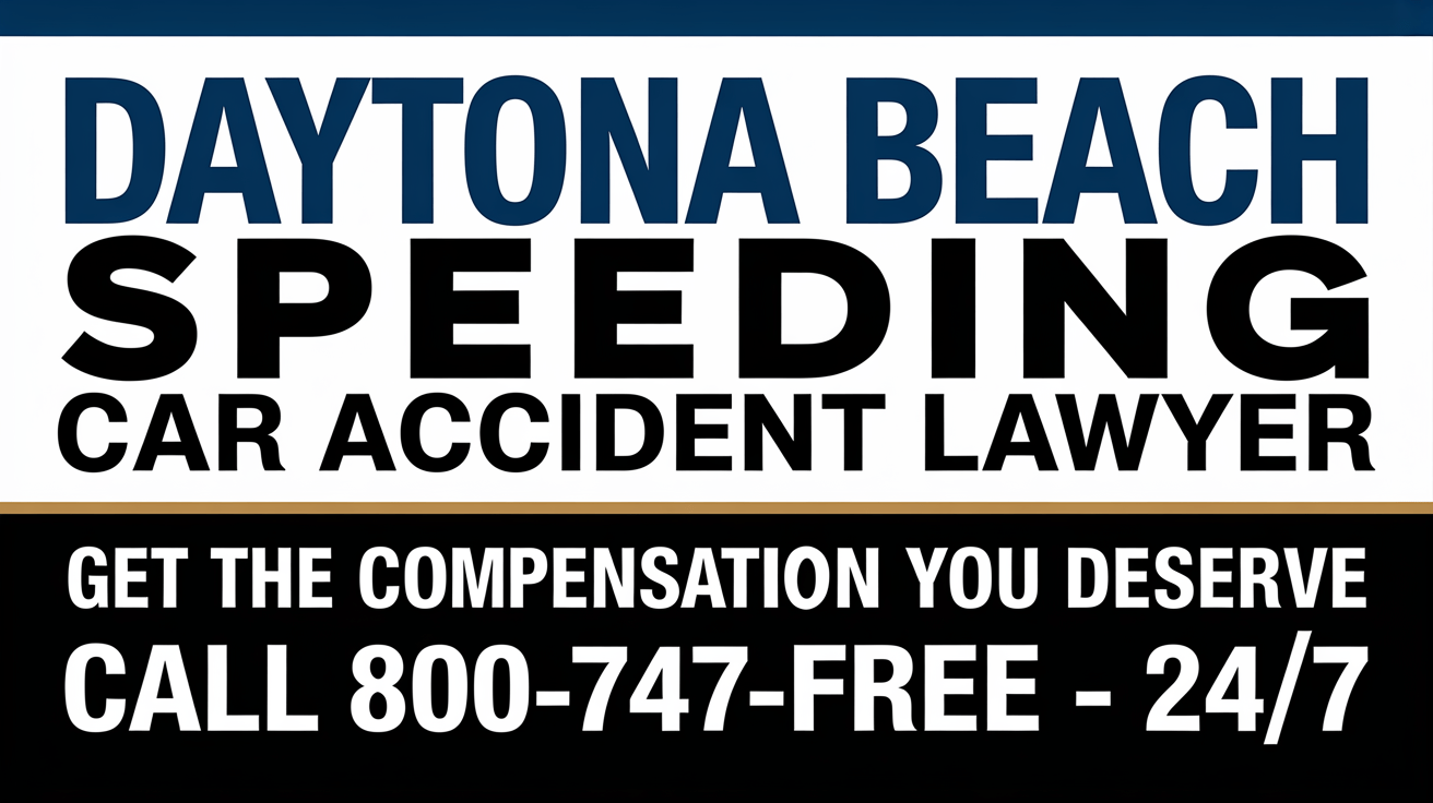 Abogado de Accidentes de Coche por Exceso de Velocidad en Daytona Beach