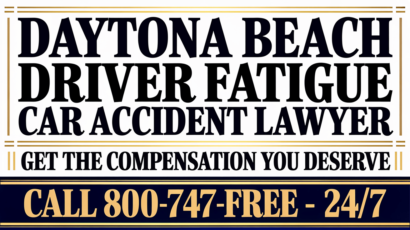 Daytona Beach Driver Fatigue Car Accident Lawyer 