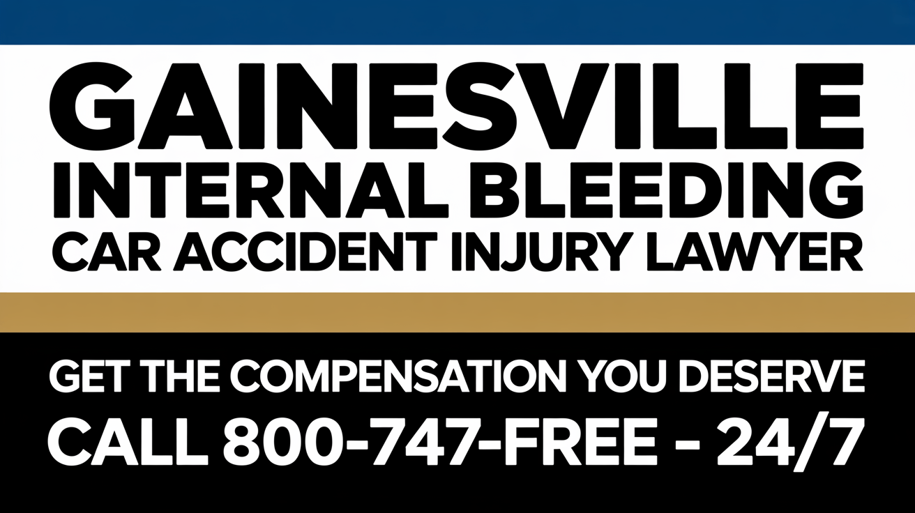 Gainesville Internal Bleeding Car Accident Injury Lawyer