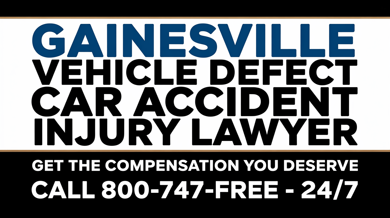Gainesville Vehicle Defect Car Accident Injury Lawyer