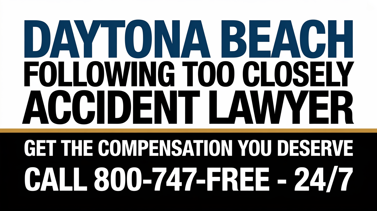 Daytona Beach Following Too Closely Accident Lawyer
