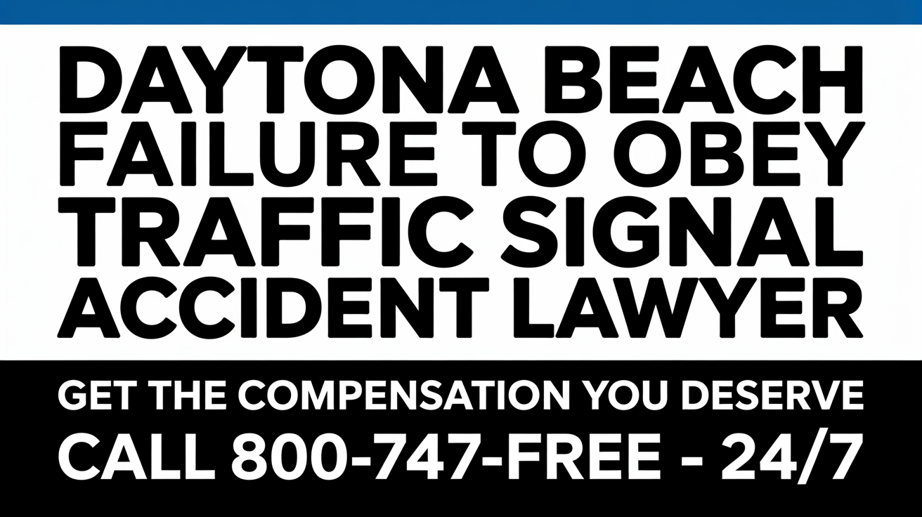Daytona Beach Failure To Obey Traffic Signal Accident Lawyer