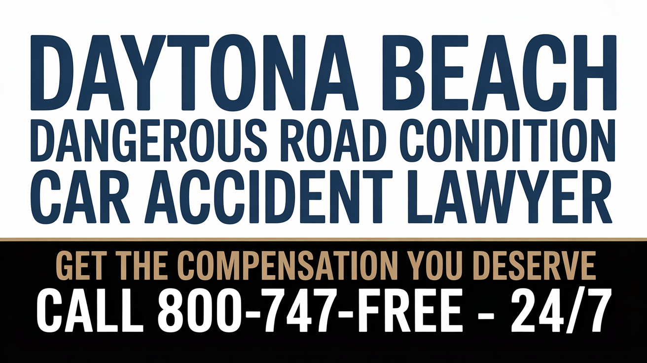 Daytona Beach Dangerous Road Condition Car Accident Lawyer