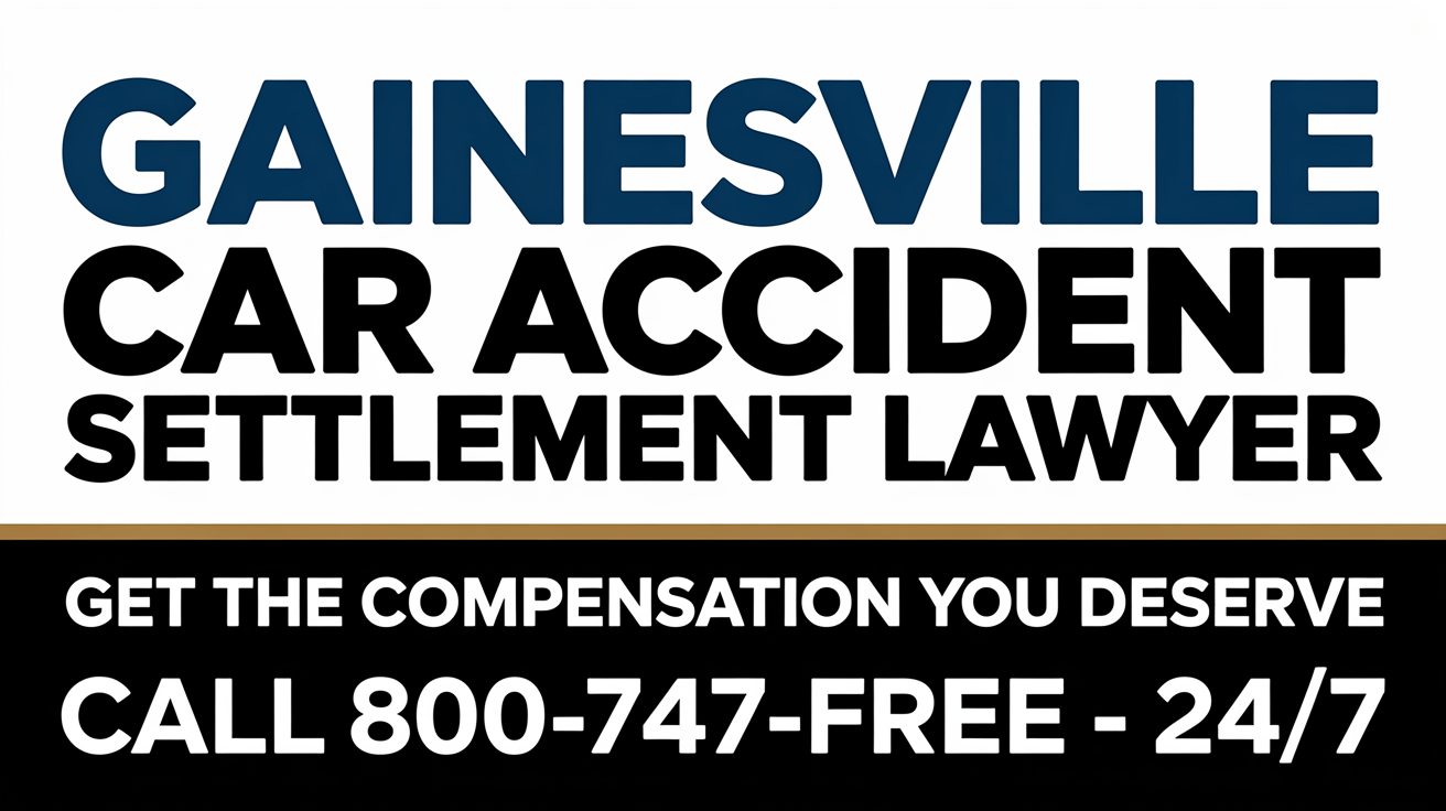 Gainesville Car Accident Settlement Injury Lawyer