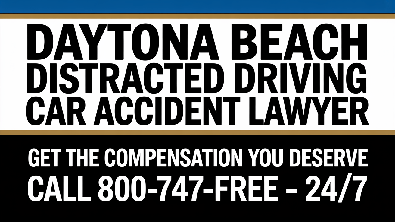 Abogado de Accidentes de Auto por Conducción Distraída en Daytona Beach