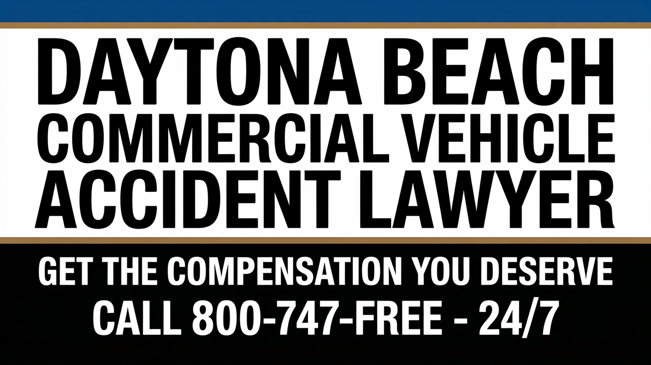Daytona Beach Commercial Vehicle Accident Lawyer