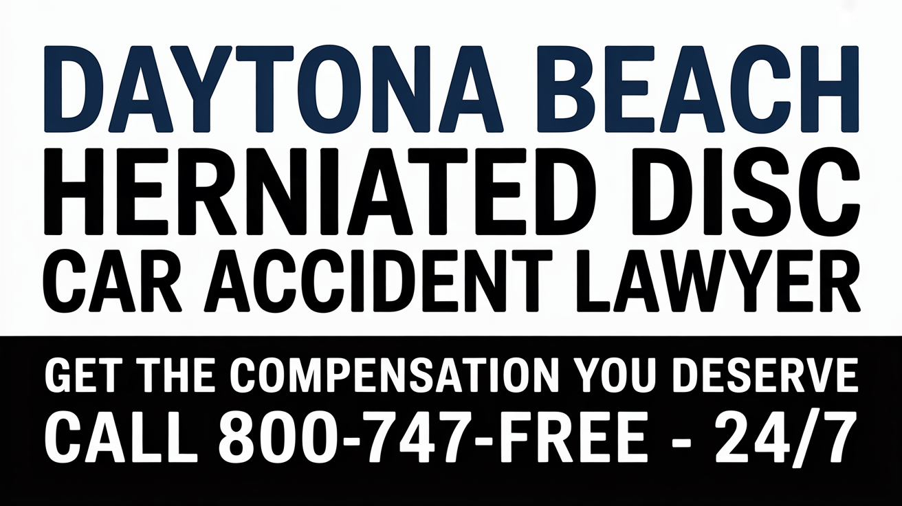 Daytona Beach Herniated Disc Car Accident Lawyer