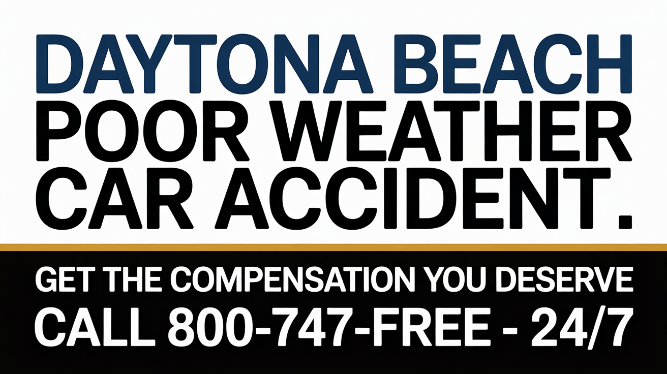 Daytona Beach Poor Weather Car Accident Lawyer