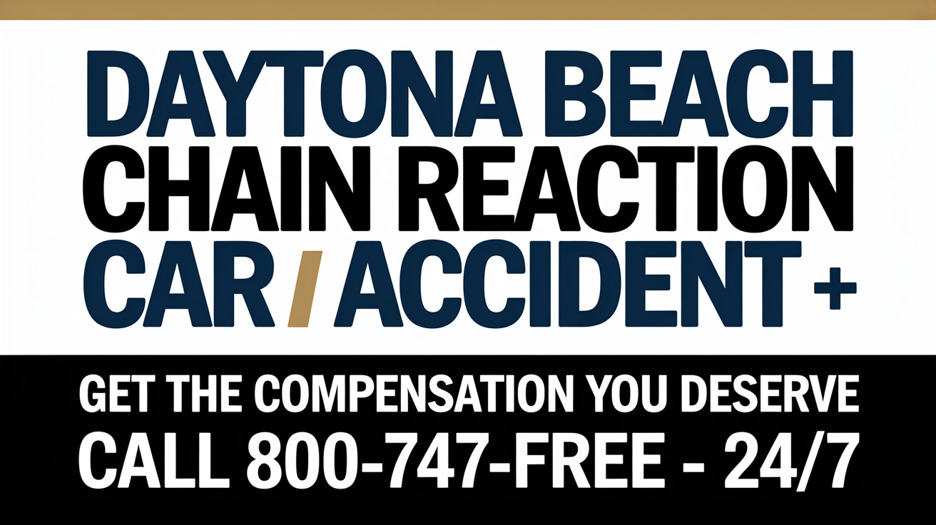 Abogado de Accidentes de Coche en Cadena en Daytona Beach
