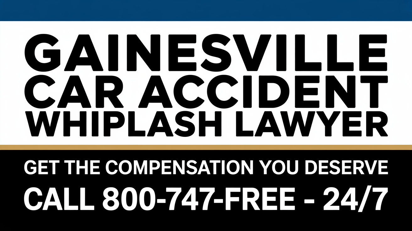 Abogado de lesiones por latigazo cervical en accidentes de coche en Gainesville