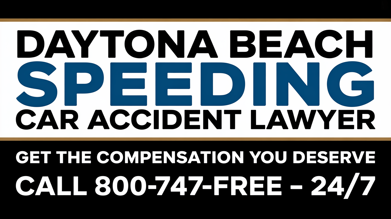 Abogado de Accidentes de Auto por Exceso de Velocidad en Daytona Beach