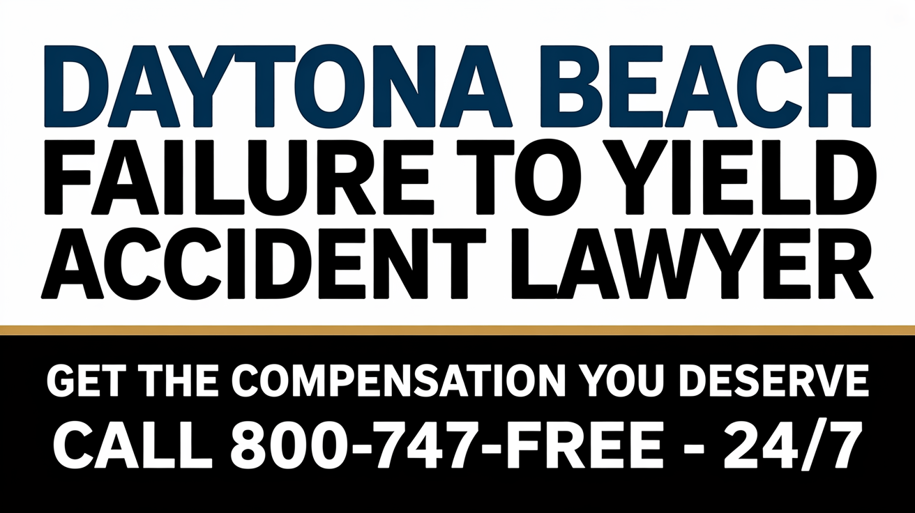 Abogado de accidentes por falta de ceder el paso en Daytona Beach