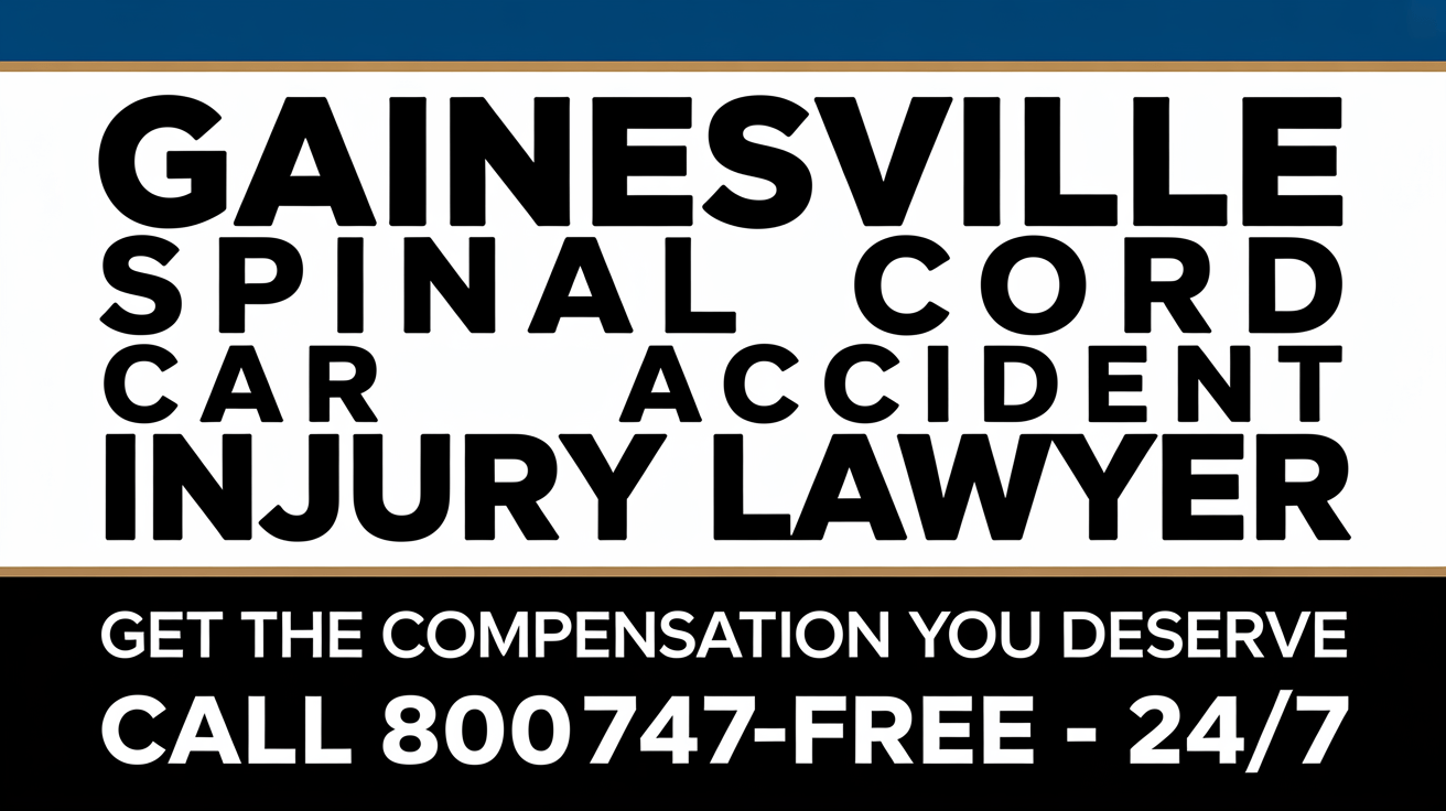 Abogado de lesiones por accidente de coche en la médula espinal de Gainesville