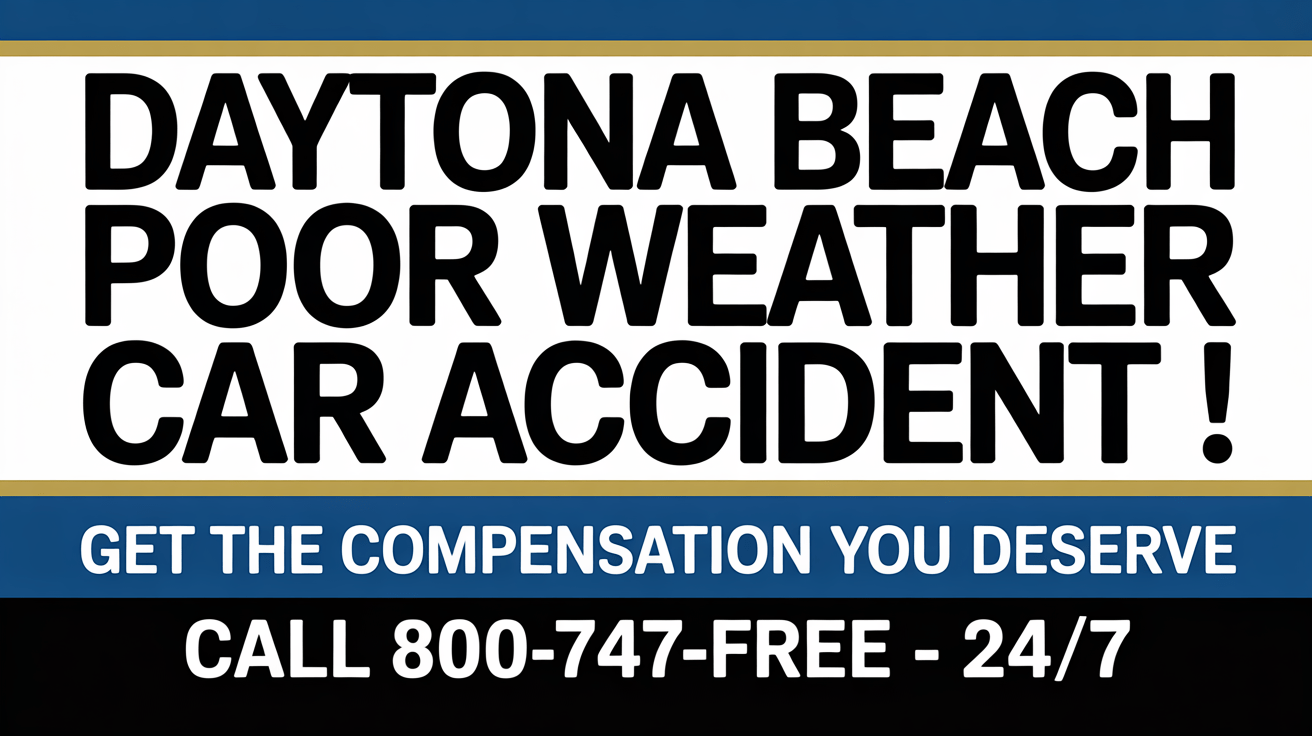 Daytona Beach Poor Weather Car Accident Lawyer