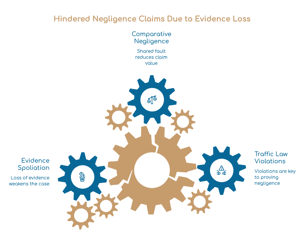 Hindered Negligence Claims Due to Evidence Loss