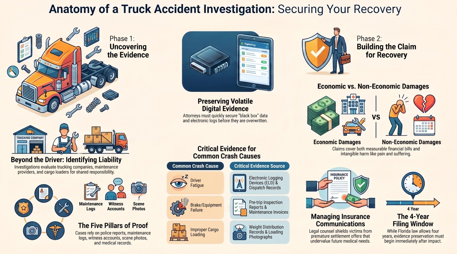 Daytona Beach Truck Accident Investigation Lawyer