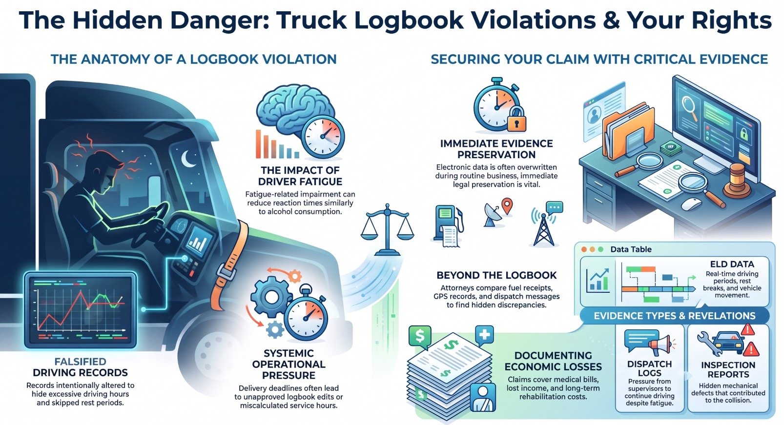 Daytona Beach Truck Accident Logbook Violations Lawyer