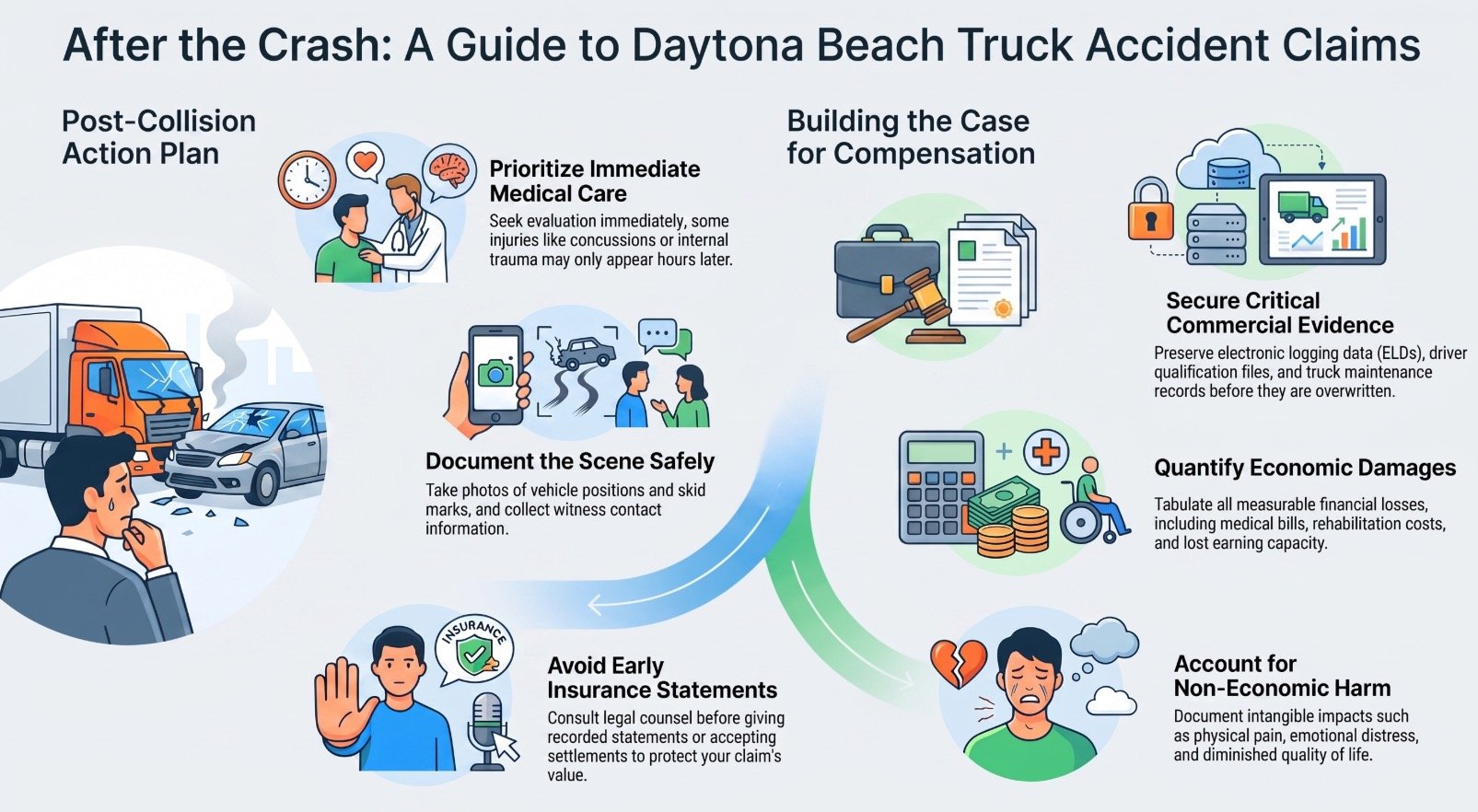 Abogado de Accidentes de Camiones Grandes en Daytona Beach