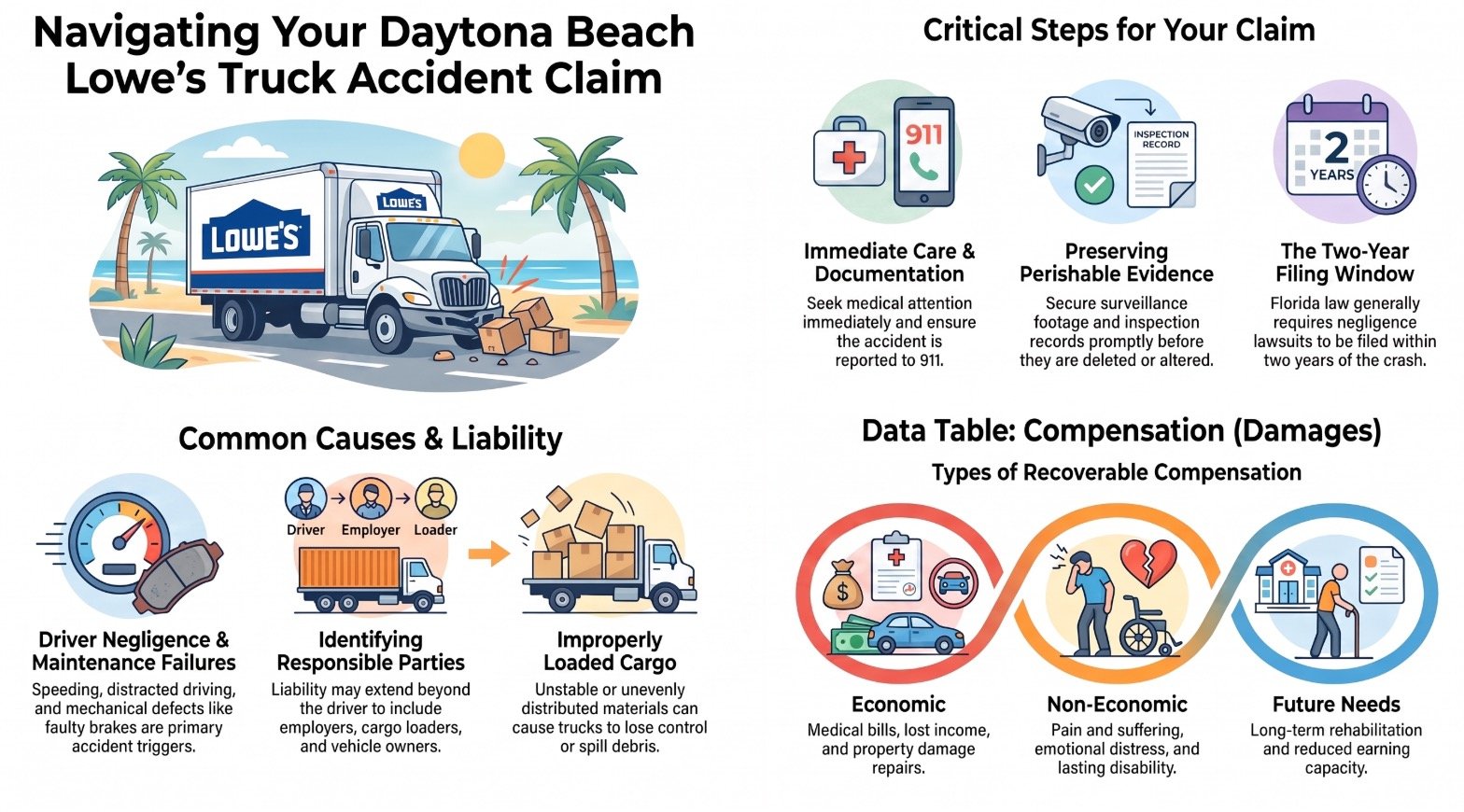 Daytona Beach Lowe's Truck Accident Lawyer