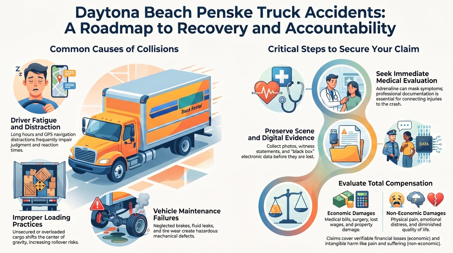 Abogado de Accidentes de Camiones de Daytona Beach