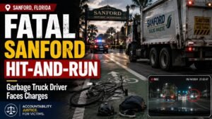 Sanford Bicycle Accident Lawyer: Fatal Hit-and-Run Involving a City Garbage Truck