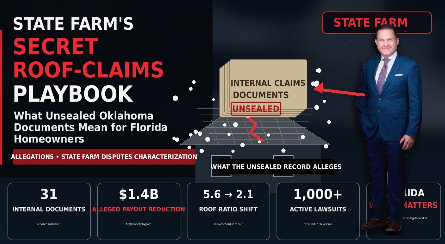State Farm’s Secret Roof-Claims Playbook: What Unsealed Oklahoma Documents Mean for Florida Homeowners