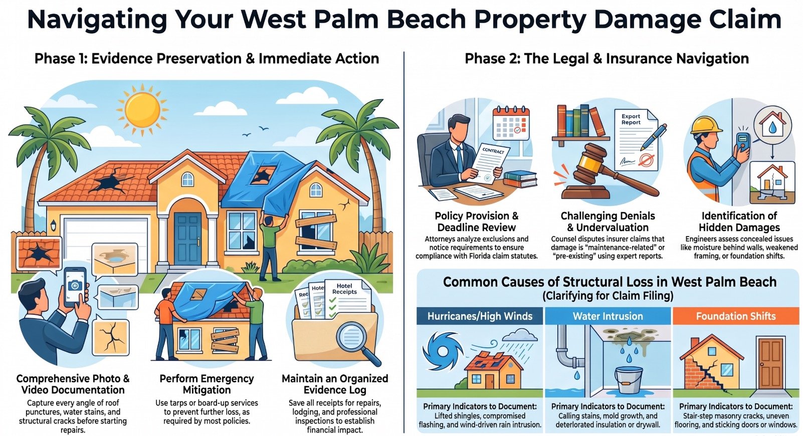 West Palm Beach Property Claim Roof & Structural Damage Lawyer