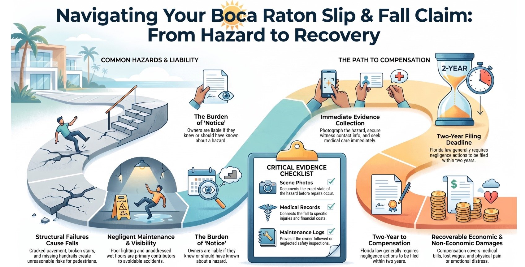 Boca Raton Slip & Fall Walkways & Structures Lawyer