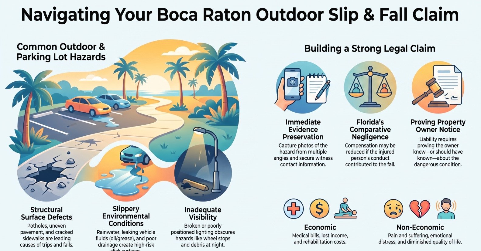 Abogado de Resbalones y Caídas en Boca Raton