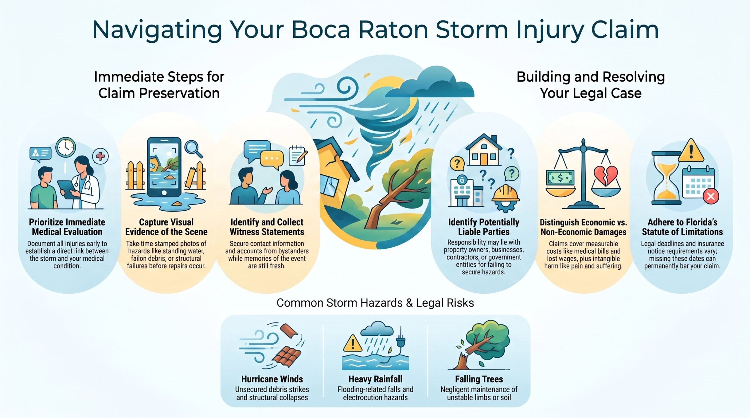 Guía de Lesiones por Tormentas de Boca Raton