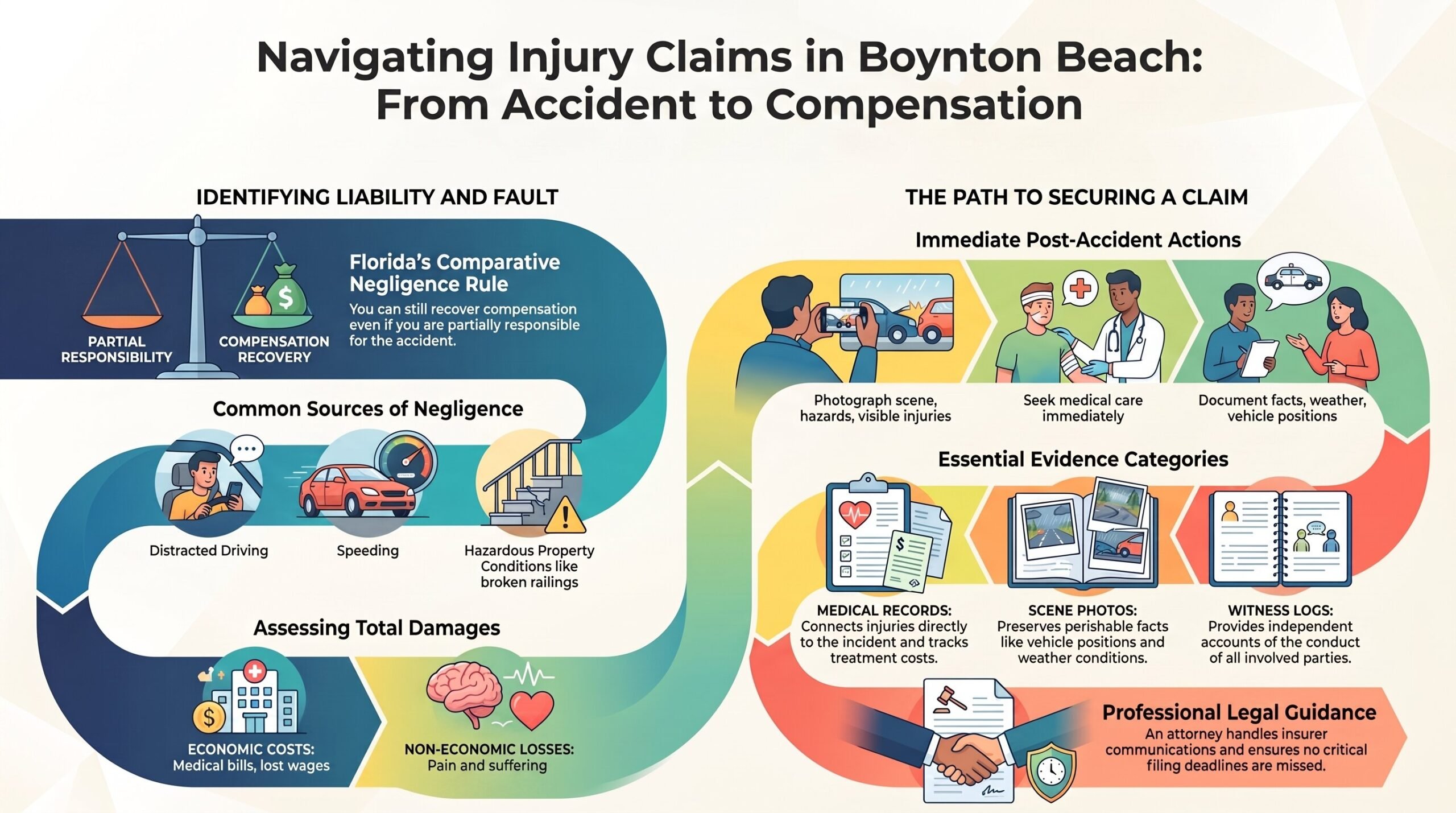 Guía de Reclamación por Lesiones en Boynton Beach