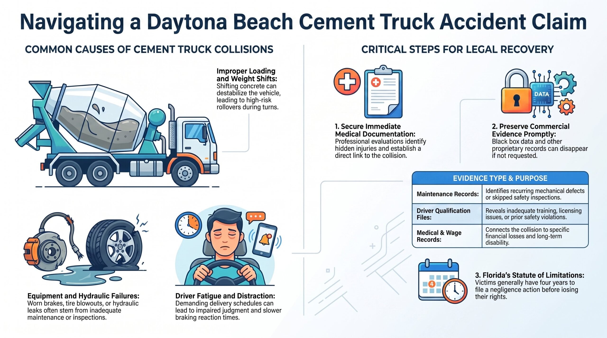 Navigating Cement Truck Accident Claims
