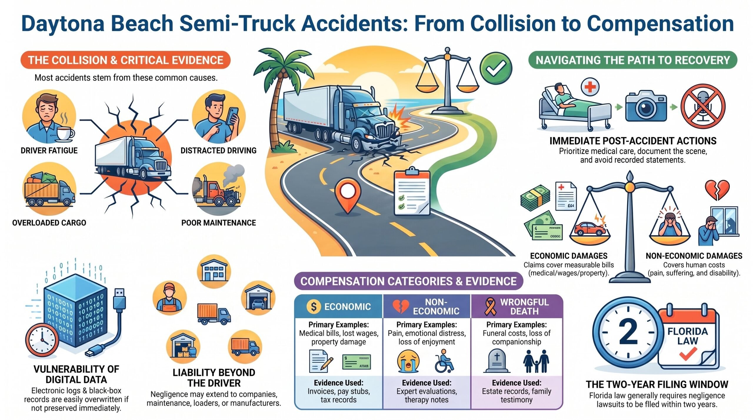 Guía Legal de Accidentes de Camiones Semirremolques