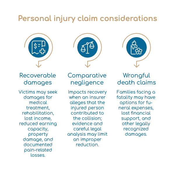 Personal injury claim considerations