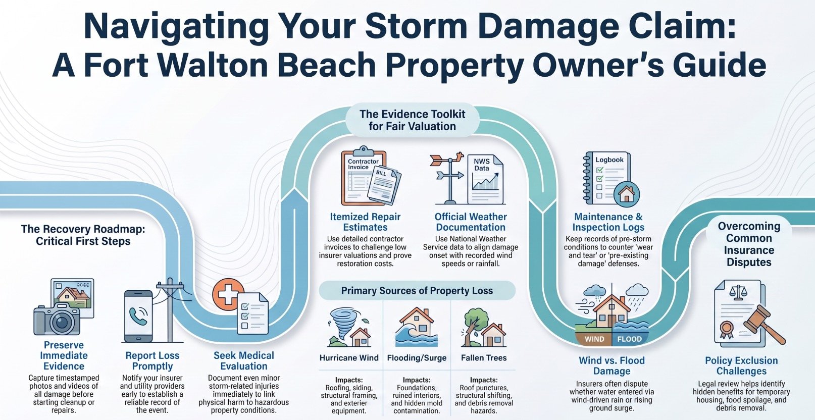 Fort Walton Beach Storm & Weather Damage Property Claims Lawyer
