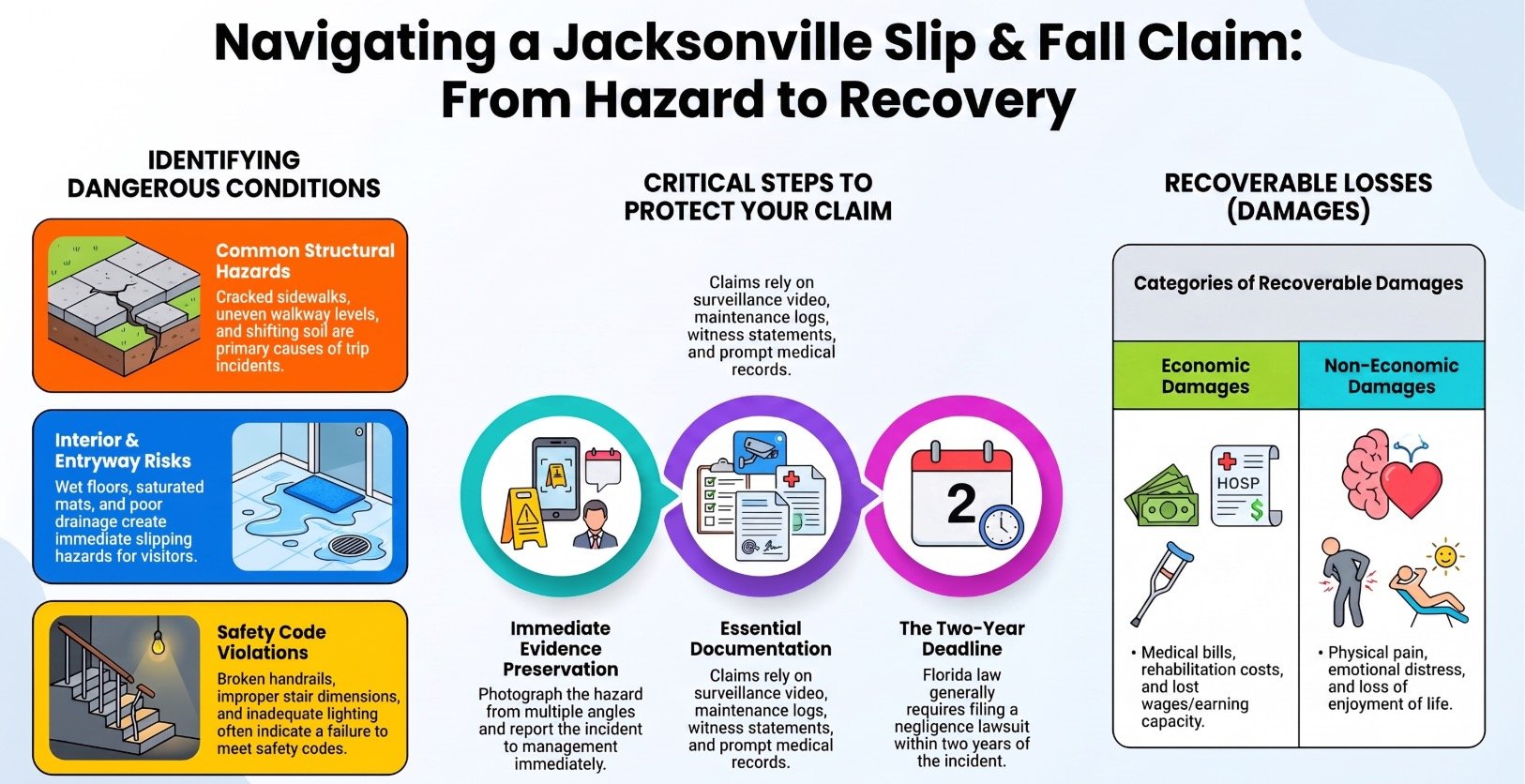 Abogado de Pasarelas y Estructuras de Resbalones y Caídas en Jacksonville