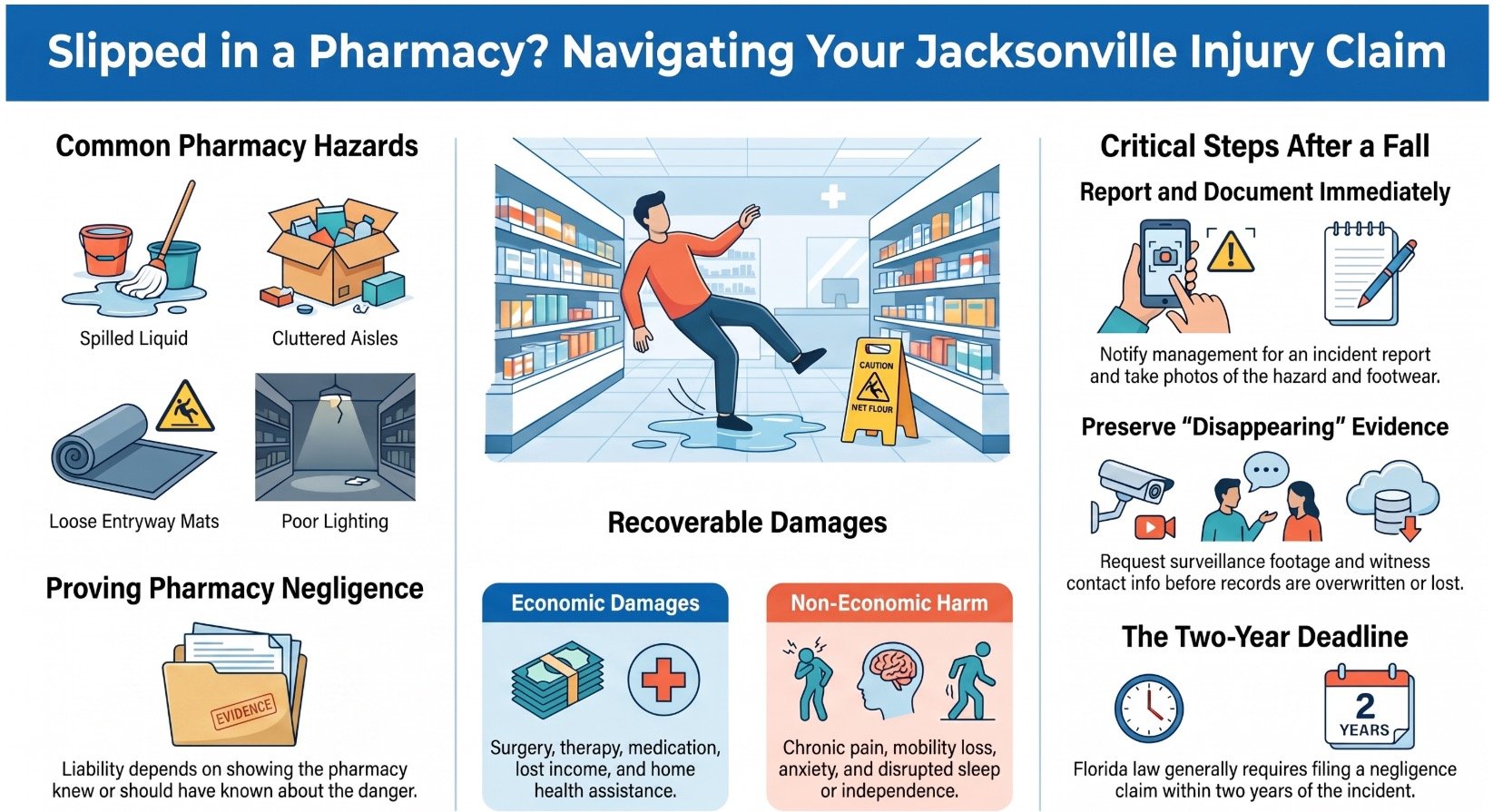 Abogado de Farmacias de Resbalones y Caídas en Jacksonville