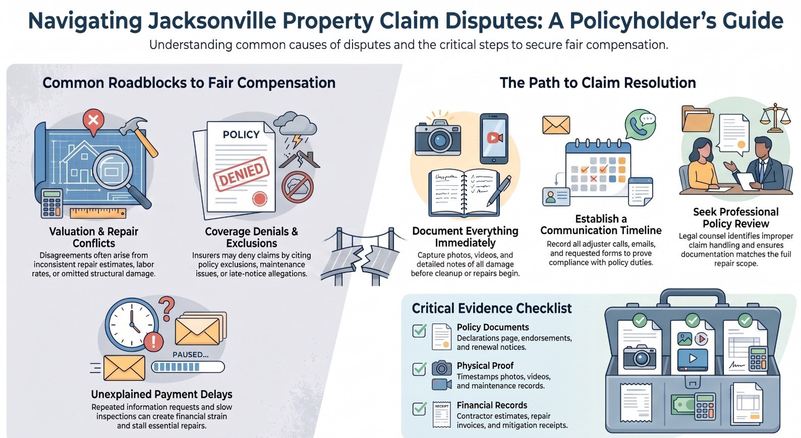 Jacksonville Property Claim Disputes & Process Lawyer