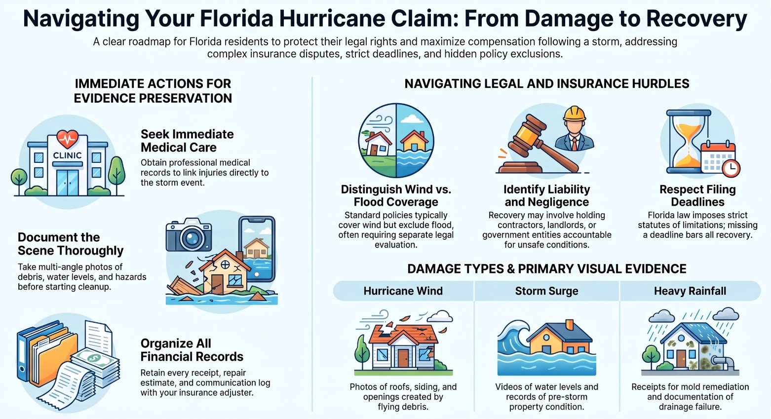 Abogado de Reclamaciones por Huracanes y Tormentas de Florida