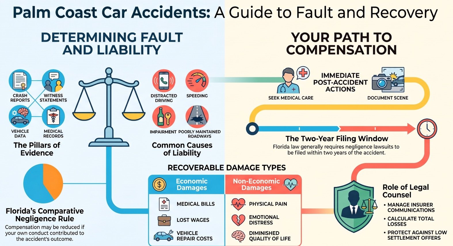 Palm Coast Car Accident At-Fault Parties Lawyer