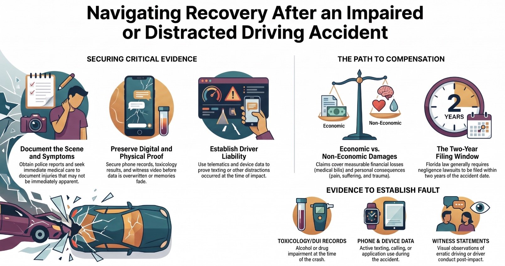 Palm Coast Car Accident Impaired & Distracted Driving Lawyer